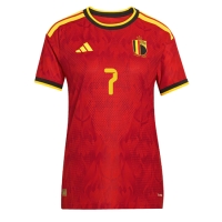 Camiseta Bélgica Kevin De Bruyne #7 Primera Equipación Replica Mundial 2026 para mujer mangas cortas